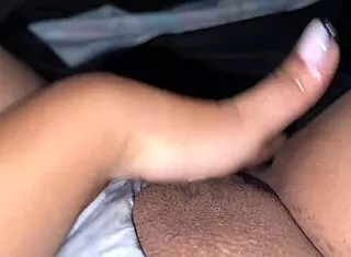 subtle hints of colombian student fingering her juicy pussy in shorts before university.