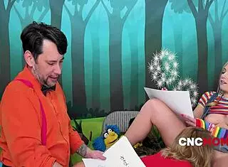 sesame street turns wild with freeuse cnc mom in a hot milf threesome