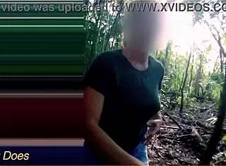 Wifey Boldly Flashes Her Big Tits in Public When Stranger Asks