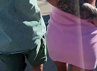 strangers crash with married couple but pay by fucking wife's tight pussy 😏