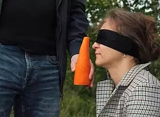 Hey, my best friend cheats outdoors with big black banana taste game again