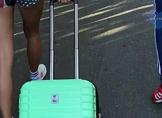 The Student Gave Herself to Strangers Who Offered Her Double Penetration with Tight Pussy Creampie Cum in Mouth!