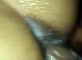 bbc teasing her creamy latina pussy deep