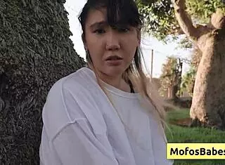sexy and hot asian teen 18+ reveal her natural big boobs to her friend outdoors tomie tang charles dera
