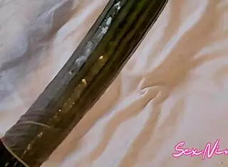 I caught my wife cheating on me with a toy instead of real sex. She used it for squirting and creampie fantasies.