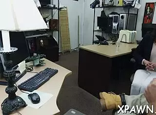 hey sexy harlot, why not bend over for rough doggystyle sex right here in the shop?