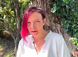 Margot the hot milf gets slammed hard in lingerie on the bed