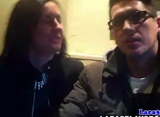 British mature woman experiences intimate fingering while wearing her elegant lingerie in a close-up scene