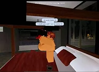 i'm getting fucked on the hidden side of roblox as a rough slut with blowjob and creampie action