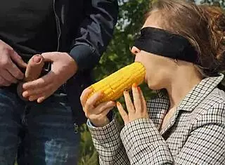 Hey, my best friend cheats outdoors with big black banana taste game again