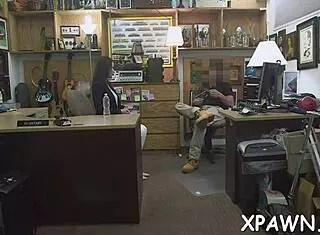hey sexy harlot, why not bend over for rough doggystyle sex right here in the shop?