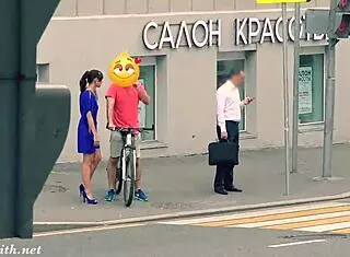 Secret Camera Records Jeny Losing Clothes Outdoors on Busy Street