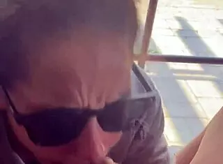 Lightskin ebony slut little 18+ step-sister giving blowjob in front of window gets cum on her face