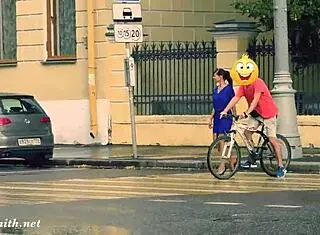 Secret Camera Records Jeny Losing Clothes Outdoors on Busy Street