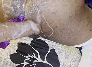 Abw Fucks Shit Outta Husband in Anal Amateur Action with Dildo Toys. Ebony Wife Spreads Asshole for Cum Covered Dripping Humiliation in Homemade Femdom Scene.