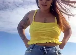 Feeling the Thrill of Wearing a Bikini That Splits My Swollen Pussy