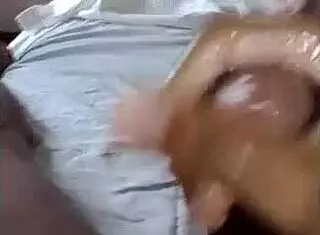 Hey, check out me massaging this big monster cock in homemade POV style from military days.