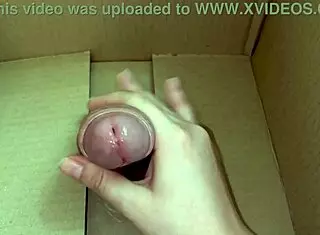 Ex boyfriend sends real dick in box of things for first time homemade cumshot