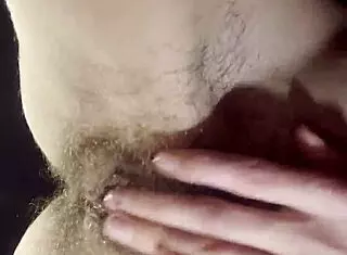 Teacher Fingers Her Hairy Wet Pussy to Orgasm During Break with Passionate Moans!