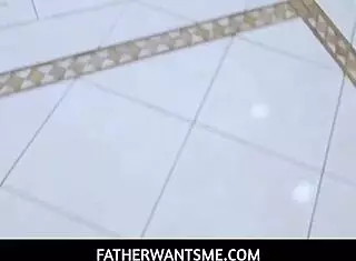 Why does student teen 18+ Liz Jordan get entered from behind by daddy in garage creampie punishment?