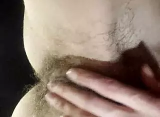 Teacher Fingers Her Hairy Wet Pussy to Orgasm During Break with Passionate Moans!