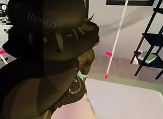 Goth Chick with Big Tits Dominates Intense Threesome Sex in Parents' House at Brookhaven