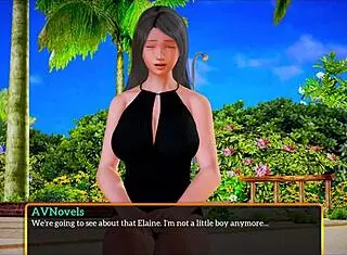 I explore my new family with brunette milf and redhead in game 398.