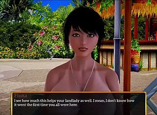 I explore my new family with brunette milf and redhead in game 398.