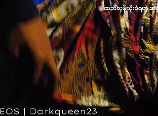 asian couple has sex with girl in skirt lifted