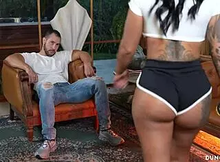 Come on, I'm a desperate housewife enticing the new muscular guy to fuck my big tits and wet pussy while husband's out.