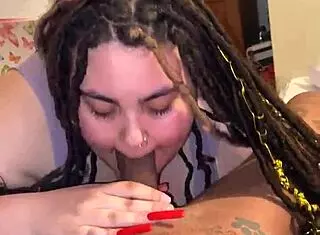 Oh gosh, i love feeling your big black cock get so hard in my mouth during this nasty pov blowjob