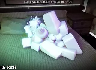 She bent over for rough Valentines doggystyle pounding with big tits bouncing.