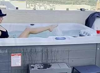 Daisy takes to the skies as a pilot, flashing her assets in a solo pool dance session. She teases with dirty talk and ass worship.