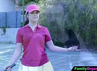 competitive men burn out their stepdaughters in wild family group orgy