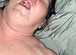 Camping creampie with milf ass action