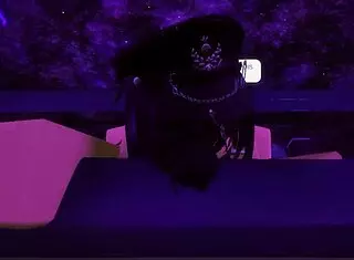 girlfriend moans loud as i cum hard inside her during intense roblox doggystyle session.