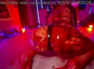 hey vampire babe, wanna dive into this feeding frenzy with pierced nipples and cosplay dancing?