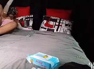 Bold mature ebony beauty with curvy ass rides toy cowgirl style then bends over for hardcore doggystyle pussy fucking.