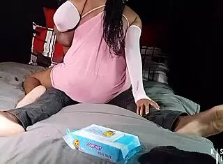 Bold mature ebony beauty with curvy ass rides toy cowgirl style then bends over for hardcore doggystyle pussy fucking.