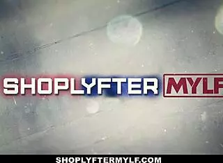 Hot blonde milf thief Sunny Lane caught stealing items hidden in undies, punished with intense officer sex.