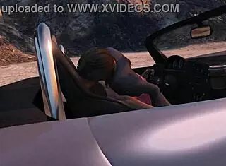 GTA 5 gameplay where Franklin picks up a hooker for car service