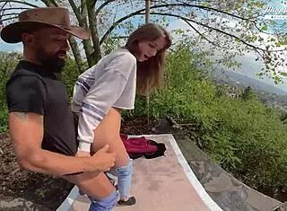 Perfect Teen 18+ Lili Charmelle Sucks and Fucks Outdoor!