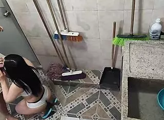 My perverted step-cousin is recording me while I'm washing and I end up sucking him off 'cause he's my fav step-cousin