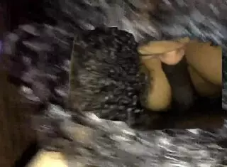 BBW boldly sucks fat cock in intense blowjob action