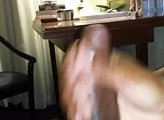 Jerking Off Sexy Black Dick Until I Cum in Intense Pov Action