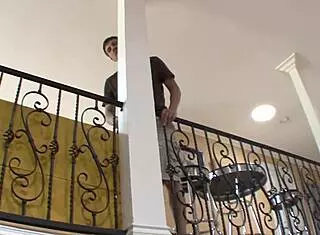 Her Checkered Dress Stays On As Her Tits Are Freed And Her Vagina Penetrated By This Mans