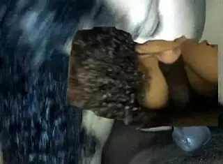 BBW boldly sucks fat cock in intense blowjob action