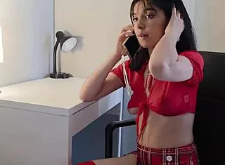 Hey, this sexy spoiled hottie in uniform gets punished hard with deep penetration and cum fill on trailer 😏🔥🍑