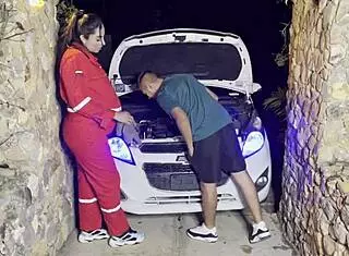 what if a pregnant mechanic trades her body for payment in this full steamy video