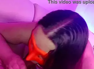 Blonde big tits milf waitress in corset gets passionate pussy fucking for money in hidden room at bar.